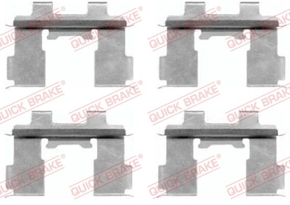Комплектующие, колодки дискового тормоза QUICK BRAKE 1091630