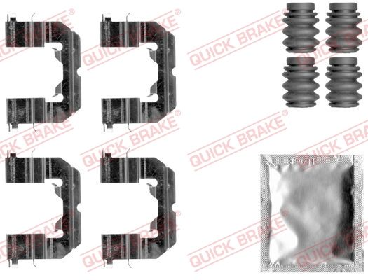 Комплектующие, колодки дискового тормоза QUICK BRAKE 1091859