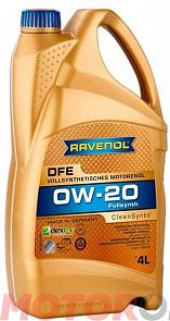 RAVENOL DFE 0W-20 4 л. RAVENOL 111110900401999