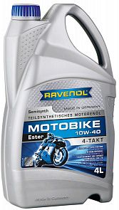 RAVENOL Motobike 4-T Ester 10W-40 4 л. RAVENOL 117211200401999