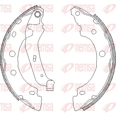 Тормозные колодки REMSA 404300