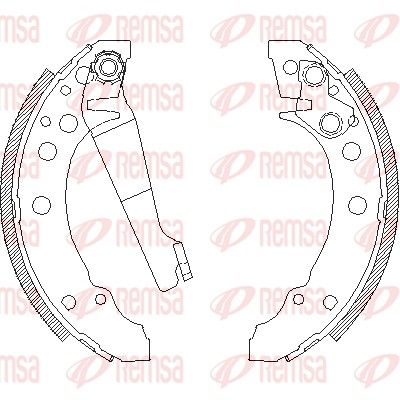 Тормозные колодки REMSA 404500