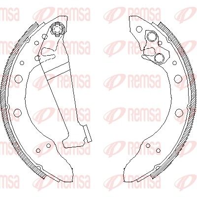Тормозные колодки REMSA 404601
