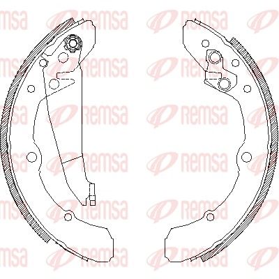 Тормозные колодки REMSA 404800