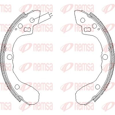Тормозные колодки REMSA 406000