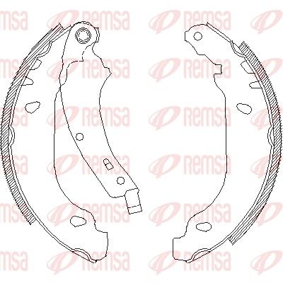 Тормозные колодки REMSA 407400