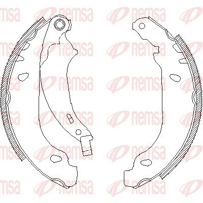 Тормозные колодки REMSA 407600