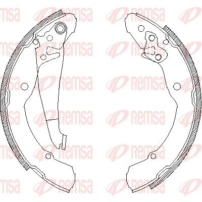 Тормозные колодки REMSA 408200