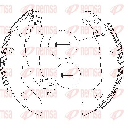 Тормозные колодки REMSA 408300