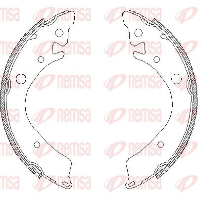 Тормозные колодки REMSA 408400