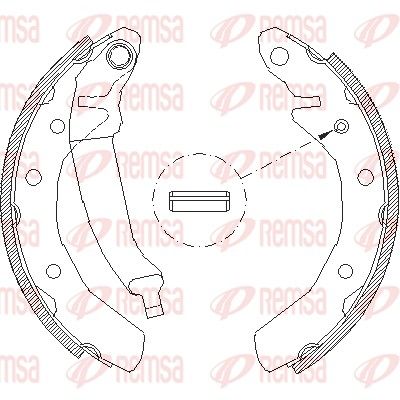 Тормозные колодки REMSA 408600