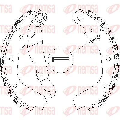 Тормозные колодки REMSA 408800