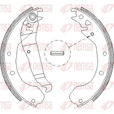 Тормозные колодки REMSA 409000