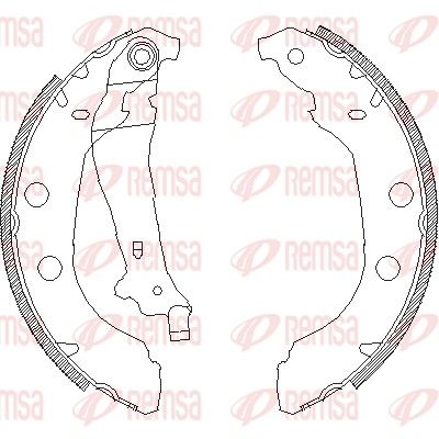 Тормозные колодки REMSA 409200