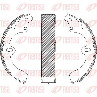 Тормозные колодки REMSA 409700