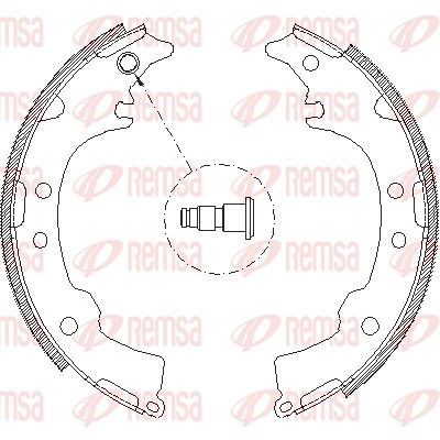 Тормозные колодки REMSA 411500