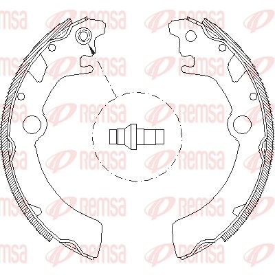 Тормозные колодки REMSA 411600