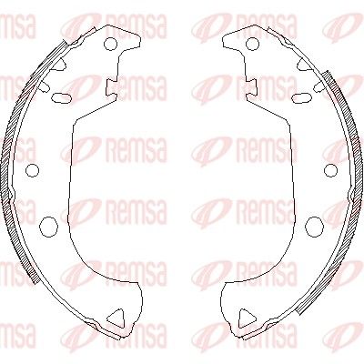 Тормозные колодки REMSA 412500