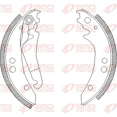 Тормозные колодки REMSA 413600