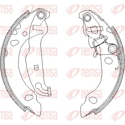 Тормозные колодки REMSA 413800