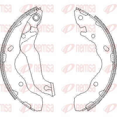 Тормозные колодки REMSA 414100