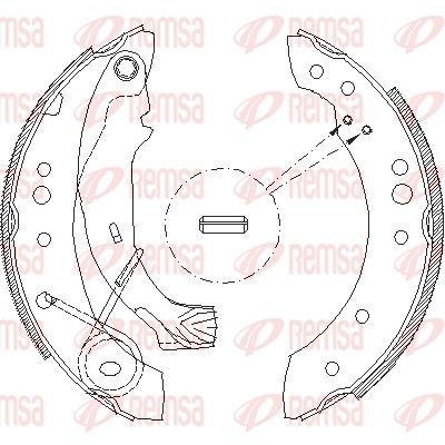 Тормозные колодки REMSA 414900