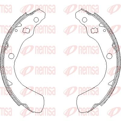 Тормозные колодки REMSA 415100