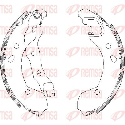 Тормозные колодки REMSA 416800