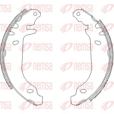 Тормозные колодки REMSA 416900