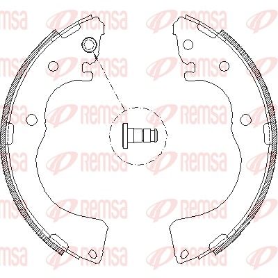 Тормозные колодки REMSA 417100
