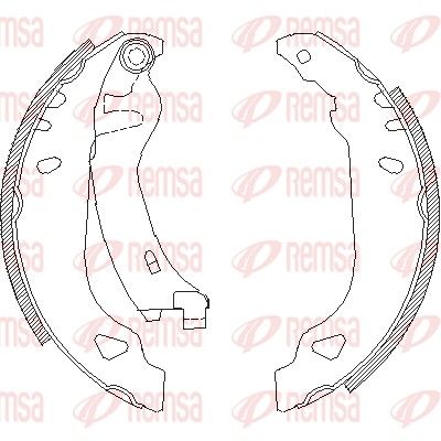 Тормозные колодки REMSA 417901