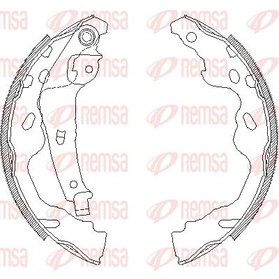 Тормозные колодки REMSA 418700