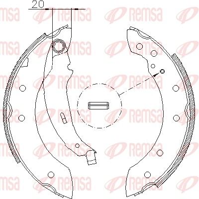 Тормозные колодки REMSA 419901