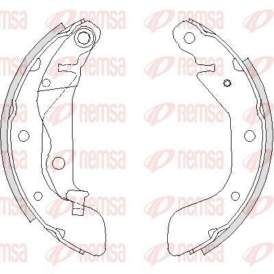Тормозные колодки REMSA 420800