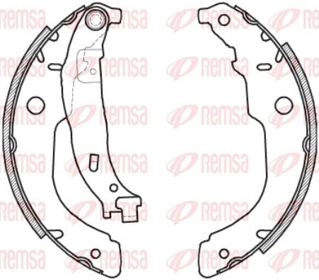 Тормозные колодки REMSA 421200