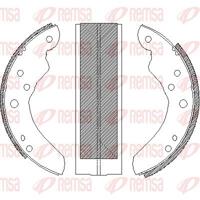 Тормозные колодки REMSA 421400