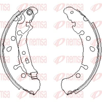 Тормозные колодки REMSA 423800