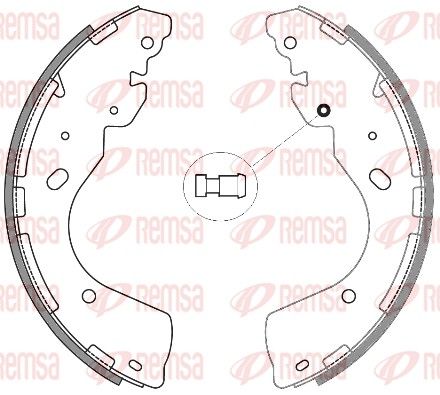 Тормозные колодки REMSA 424600