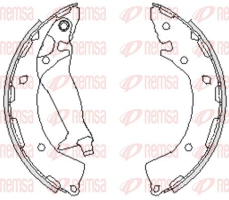 Тормозные колодки REMSA 424800