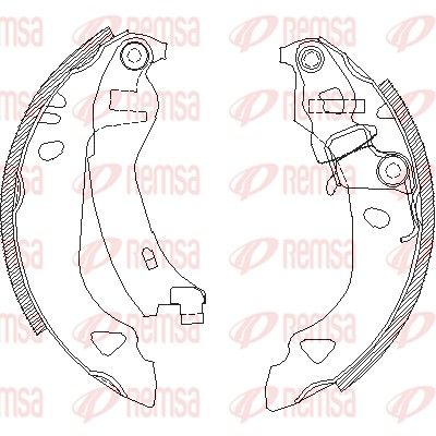 Тормозные колодки REMSA 430200
