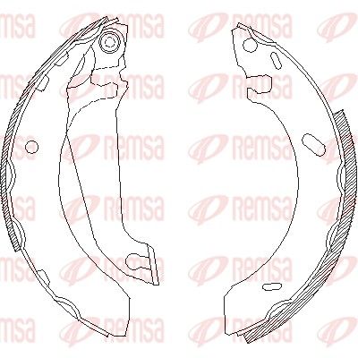 Тормозные колодки REMSA 430400