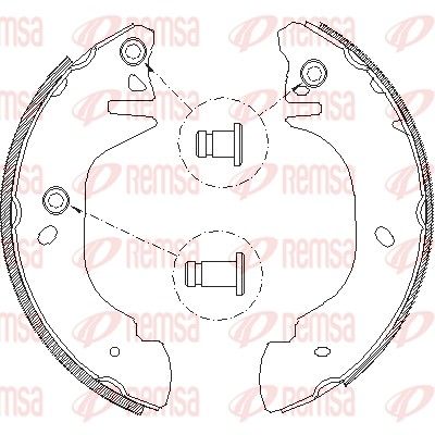 Тормозные колодки REMSA 430501
