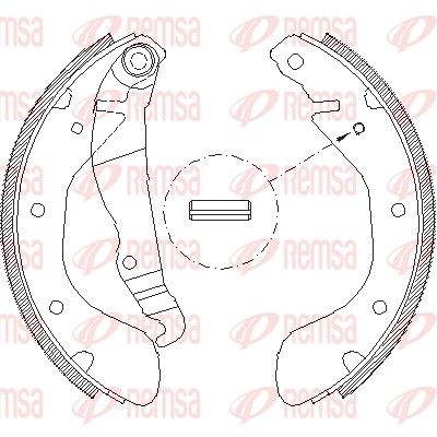 Тормозные колодки REMSA 430700