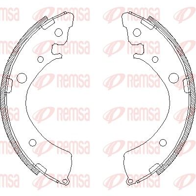 Тормозные колодки REMSA 436700