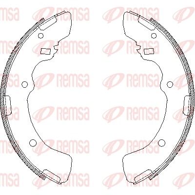 Тормозные колодки REMSA 437900