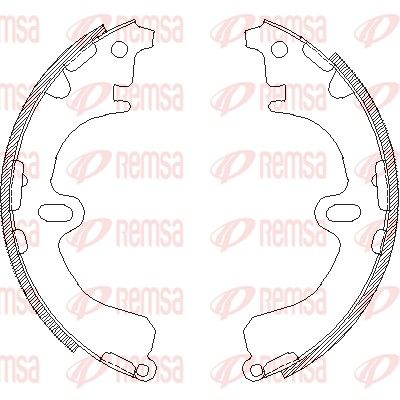 Тормозные колодки REMSA 438000