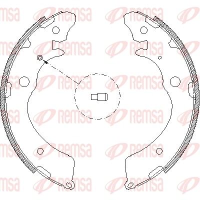 Тормозные колодки REMSA 438300