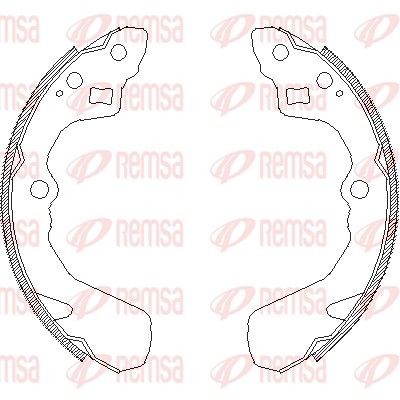 Тормозные колодки REMSA 438600
