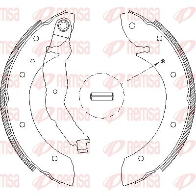Тормозные колодки REMSA 439600