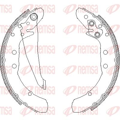 Тормозные колодки REMSA 439700